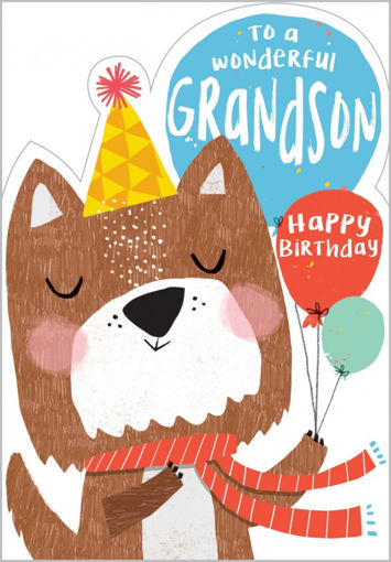 Picture of GRANDSON BIRTHDAY WISHES CARD